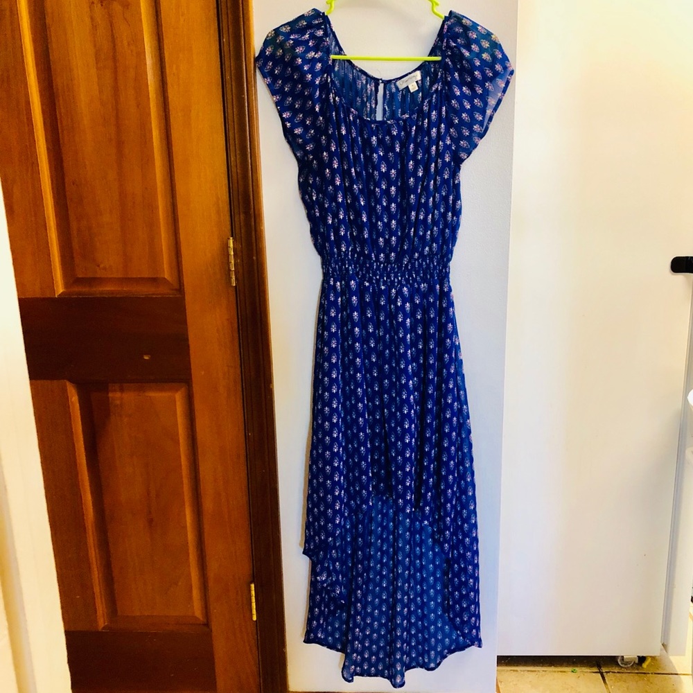 High/Low blue dress